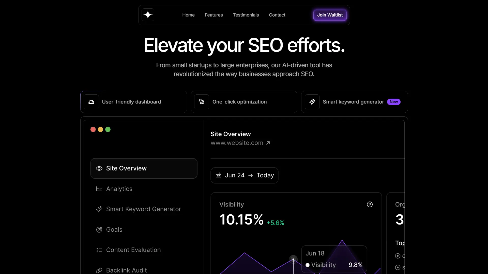 SEO Website - Eye-catching SEO website with Next.js and Framer Motion