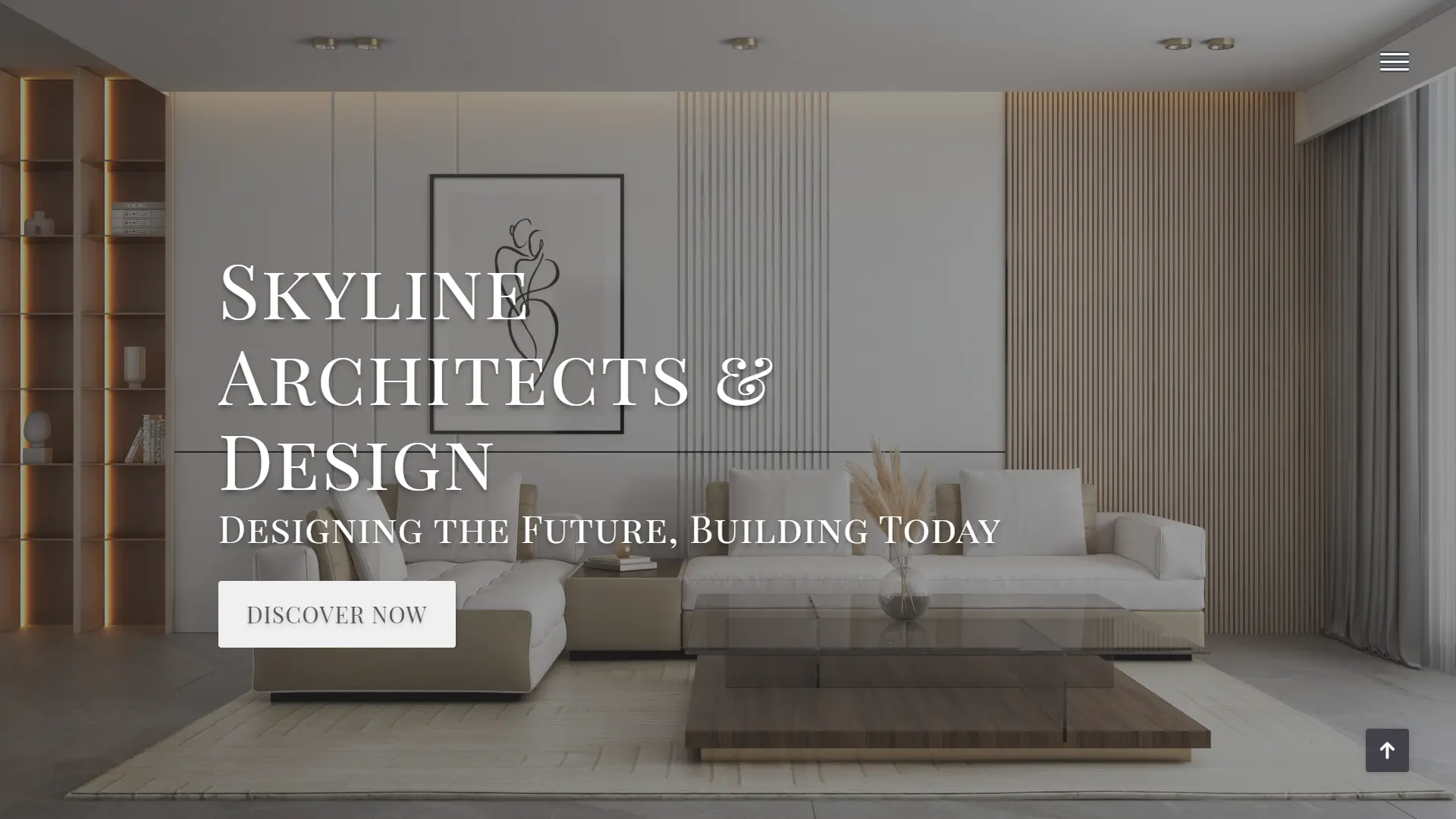 Architect Showcase - Elegant portfolio website for a renowned architecture firm