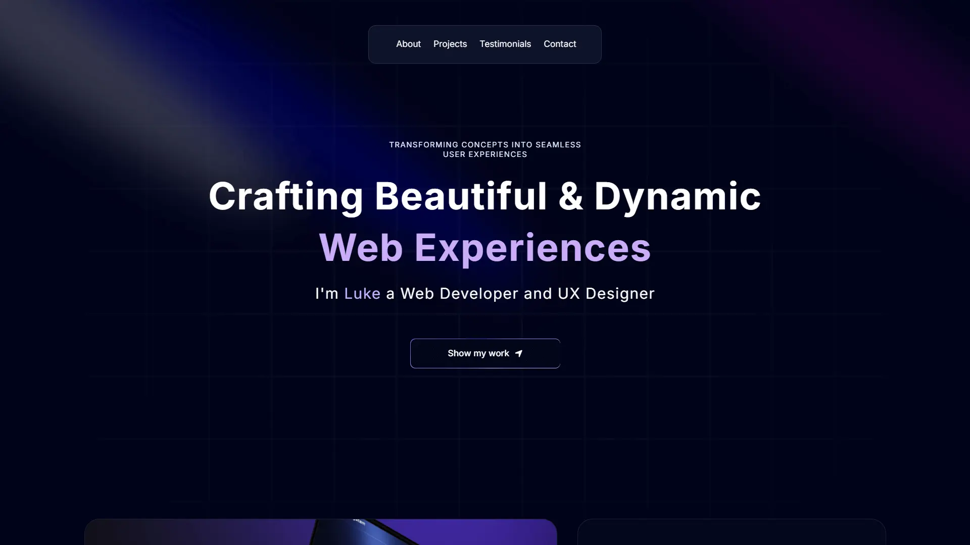 Tech Portfolio - Interactive and dynamic website built with Next.js